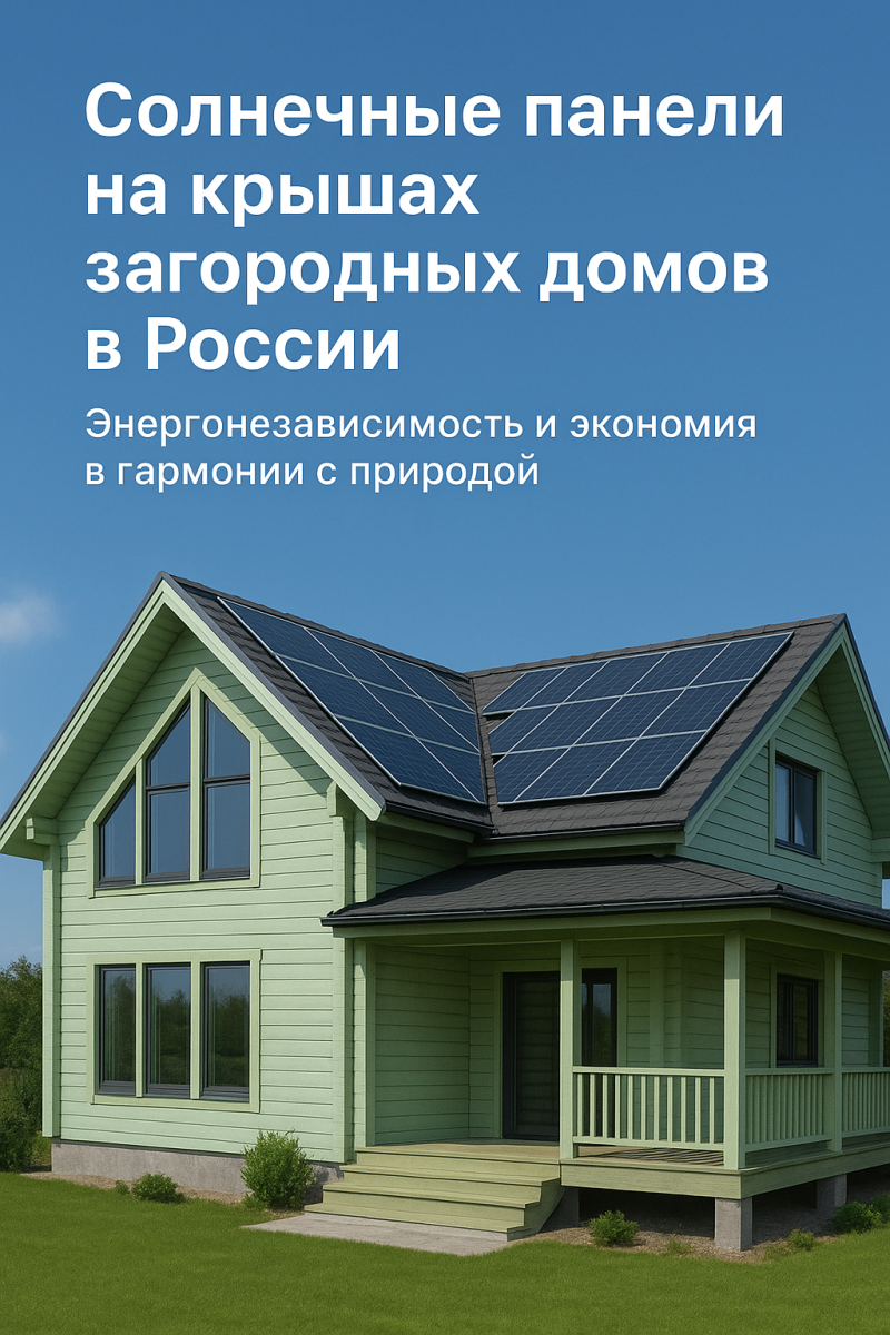 Солнечные панели на домах из клеёного бруса в СЗФО